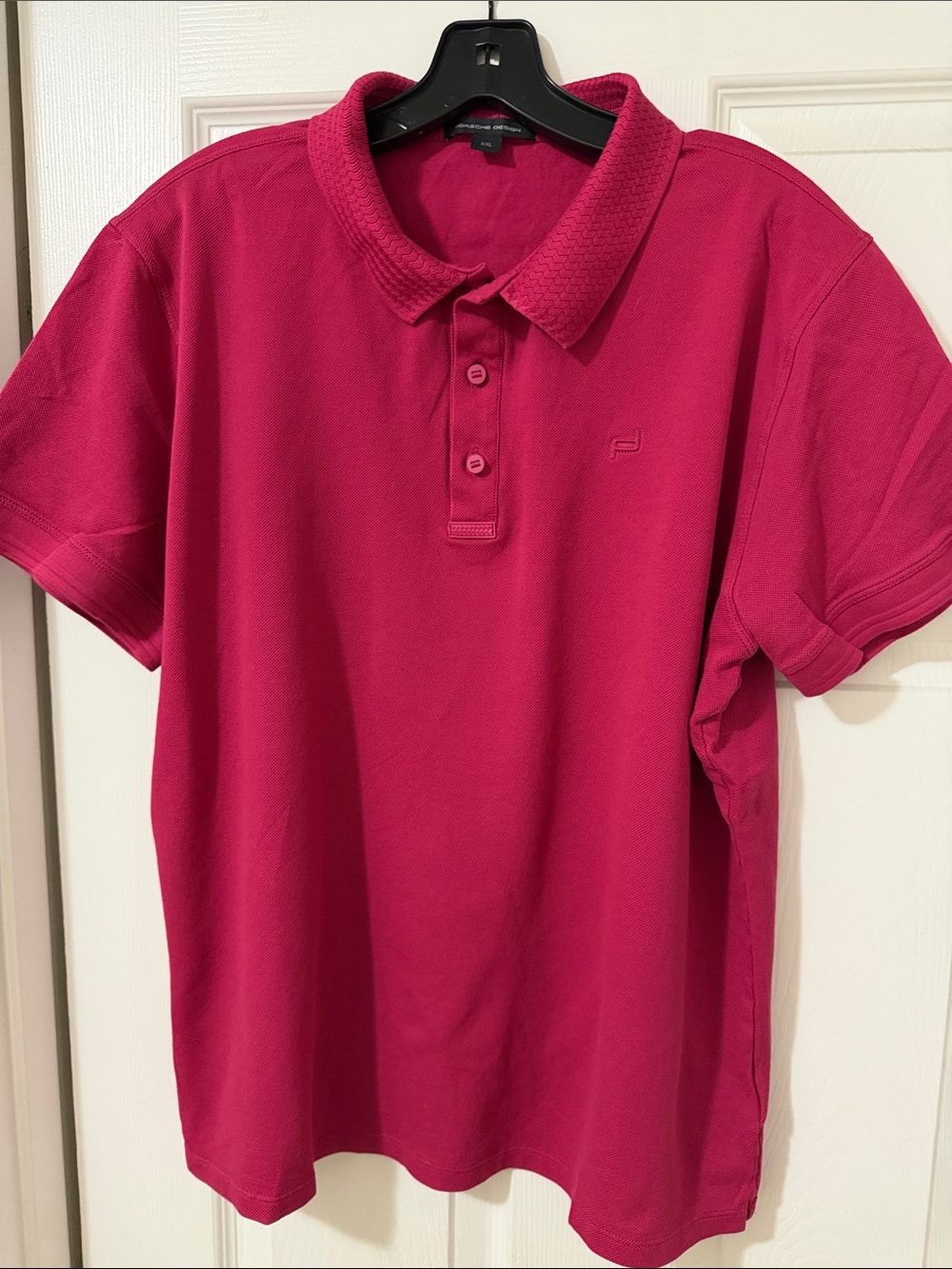 Porsche Design Men's Raspberry Short-Sleeve Polo